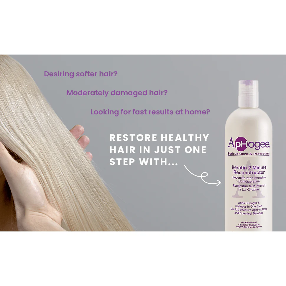 Aphogee Two Minute Intensive Keratin Reconstructor – 16oz & 8oz - Image 7
