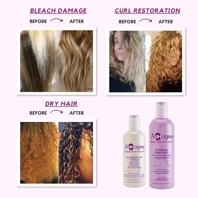 Aphogee Two-Step Protein Treatment for Damaged Hair - 4oz & 16oz - Image 8