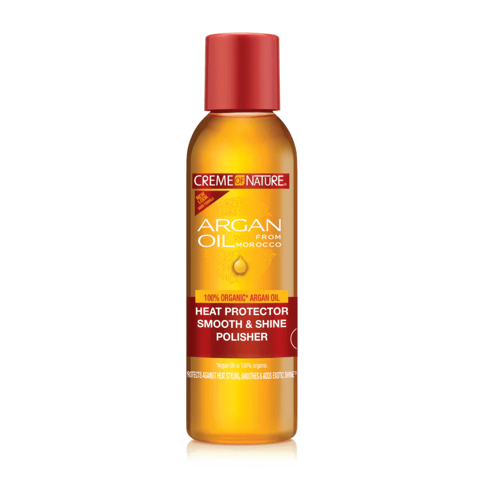 Argan Oil Heat Protector & Shine Mist Set – 4 oz Each