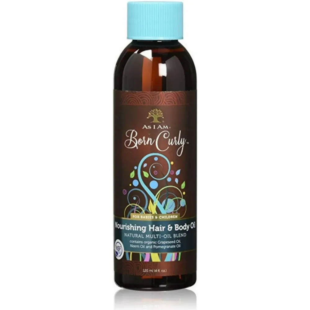 As I Am Born Curly Nourishing Hair & Body Oil – 4 oz