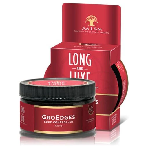 As I Am Long & Luxe Pomegranate & Passion Fruit Gro Edges 4oz - Image 3