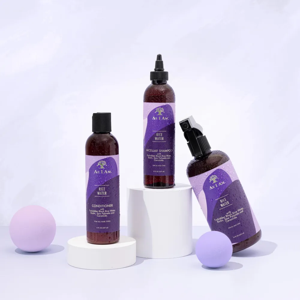 As I Am Rice Water Shampoo & Conditioner β 8 oz