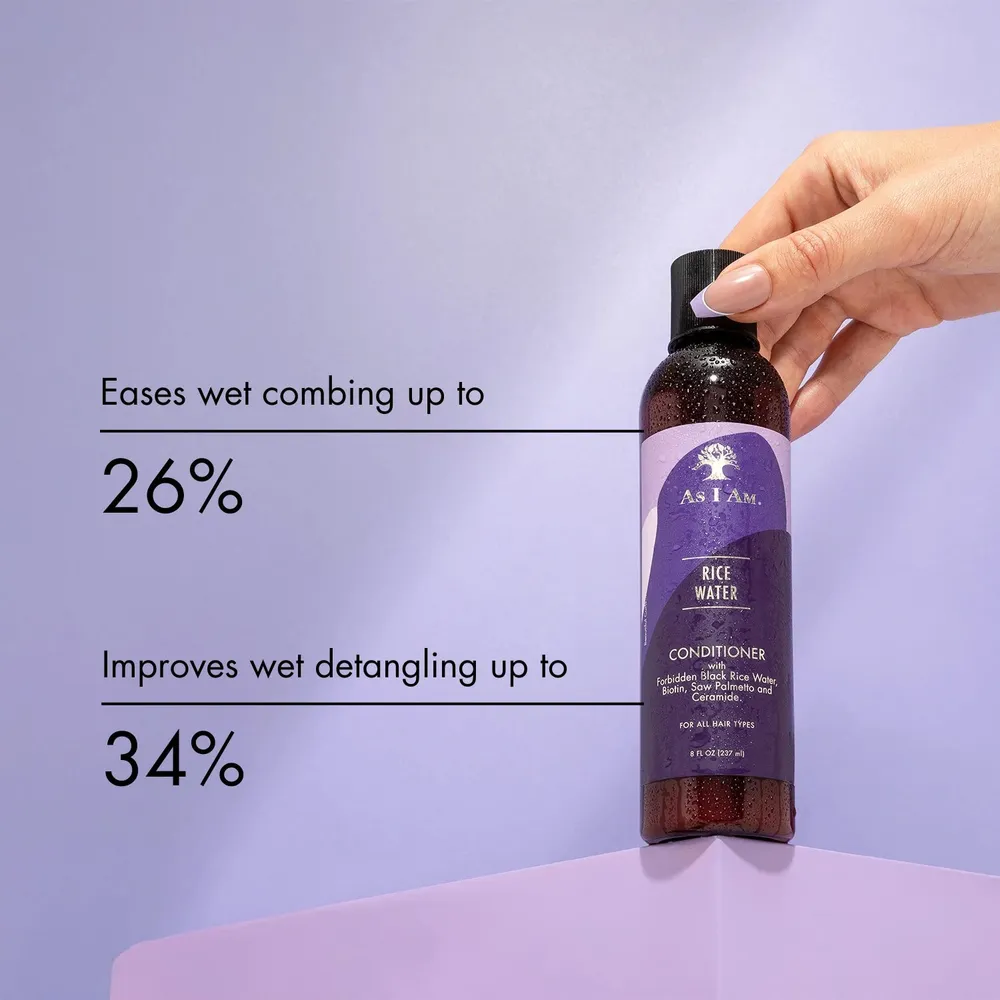 As I Am Rice Water Shampoo & Conditioner β 8 oz - Image 11