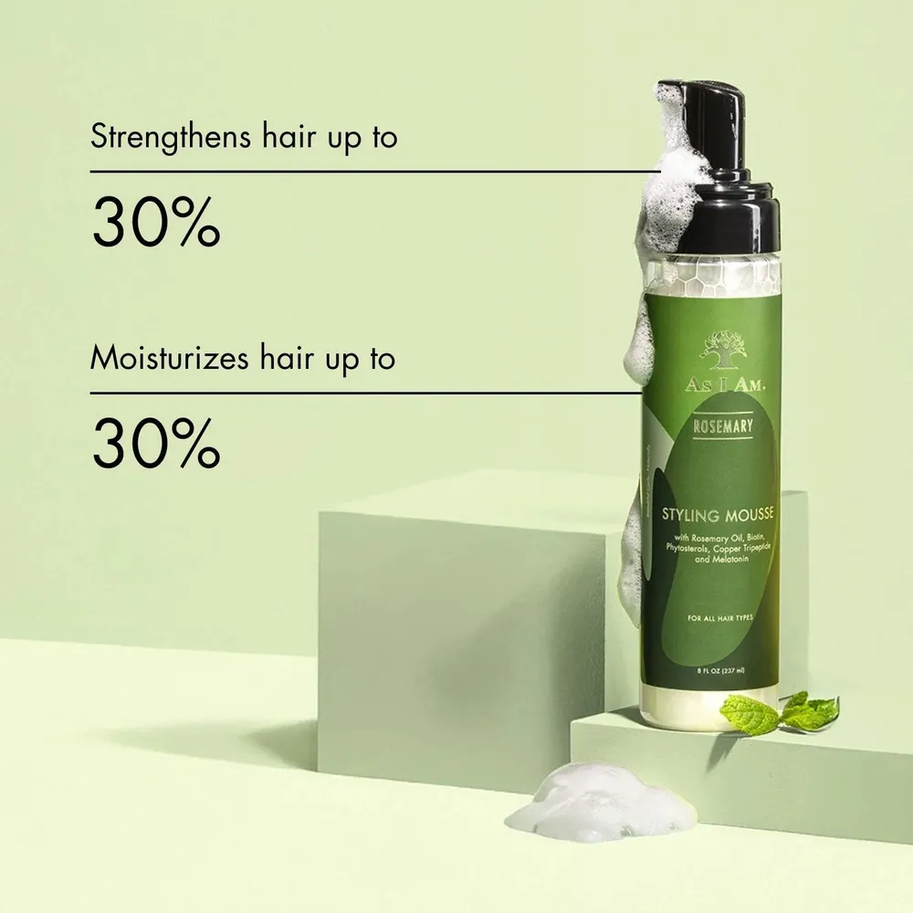As I Am Rosemary Curl Hair Mousse – 8 fl oz - Image 6