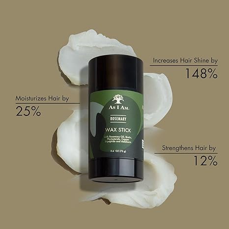 As I Am Rosemary Hair Wax Stick β 2.6 oz - Image 3