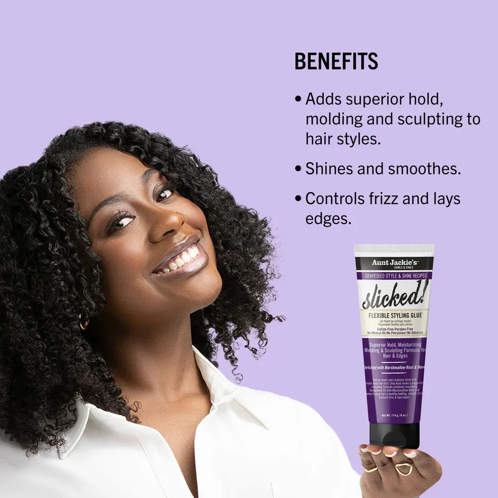 Aunt Jackie’s Grapeseed Slicked Styling Glue - 4 oz - Image 6