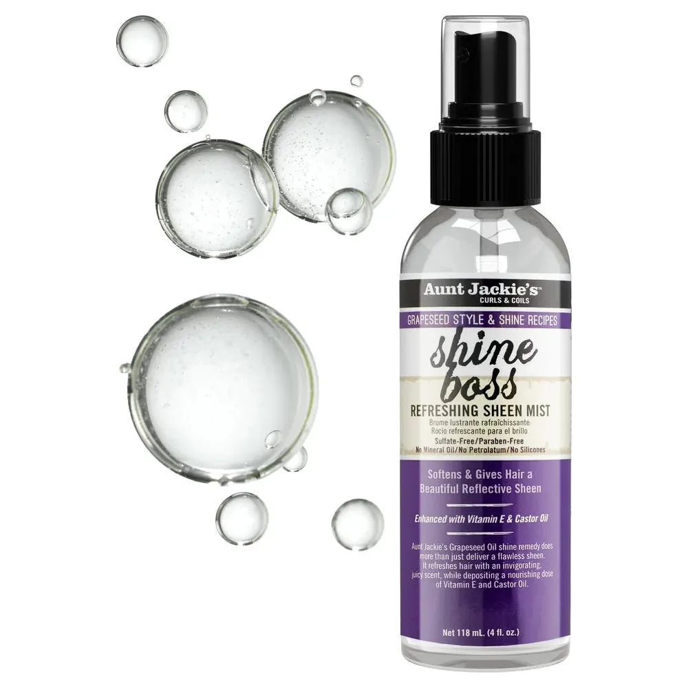 Aunt Jackie’s Grapeseed Shine Boss Sheen Mist - 4 oz - Image 6