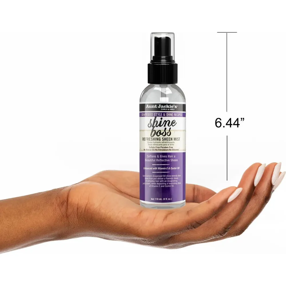 Aunt Jackie’s Grapeseed Shine Boss Sheen Mist - 4 oz - Image 7