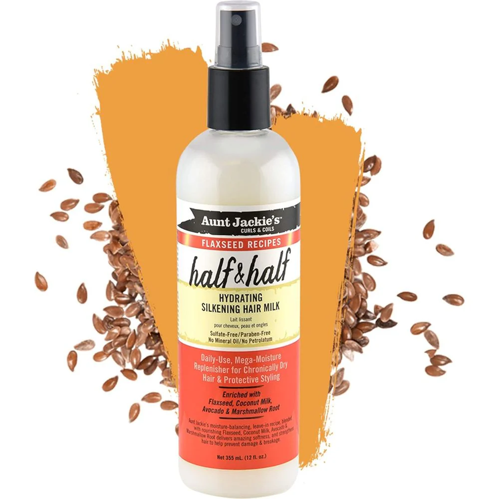 Aunt Jackie’s Flaxseed Half & Half Hydrating Hair Milk - 12 oz