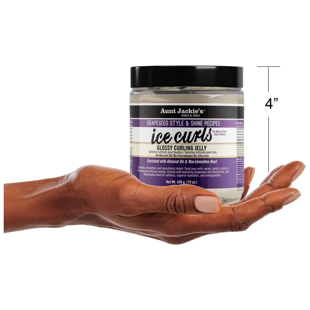 Aunt Jackie’s Grapeseed Ice Curls Curling Gel – 15 oz - Image 6
