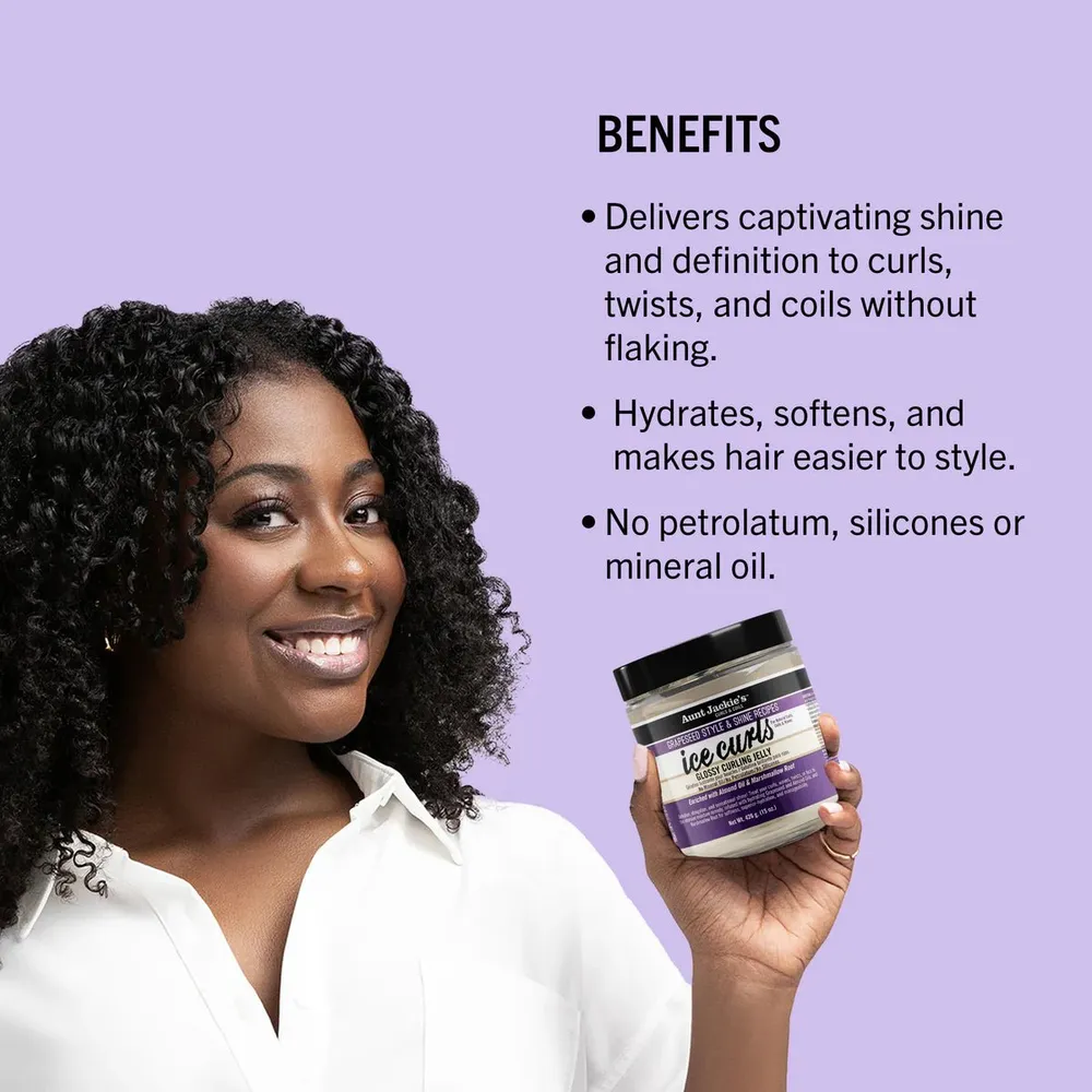 Aunt Jackie’s Grapeseed Ice Curls Curling Gel – 15 oz - Image 7