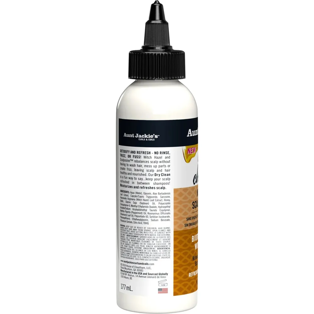 Aunt Jackie's Braid + Twist No Rinse Scalp Refresh Dry Clean! - 6oz - Image 3
