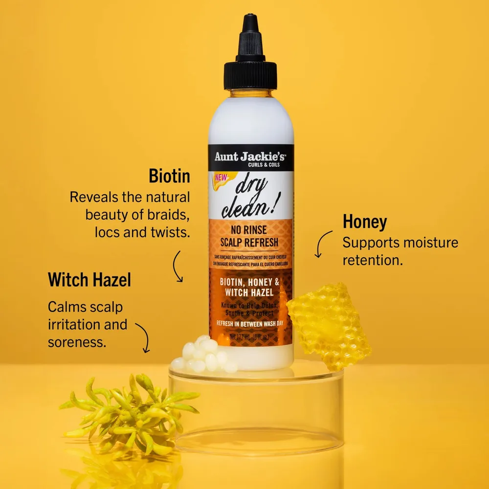 Aunt Jackie's Braid + Twist No Rinse Scalp Refresh Dry Clean! - 6oz - Image 4