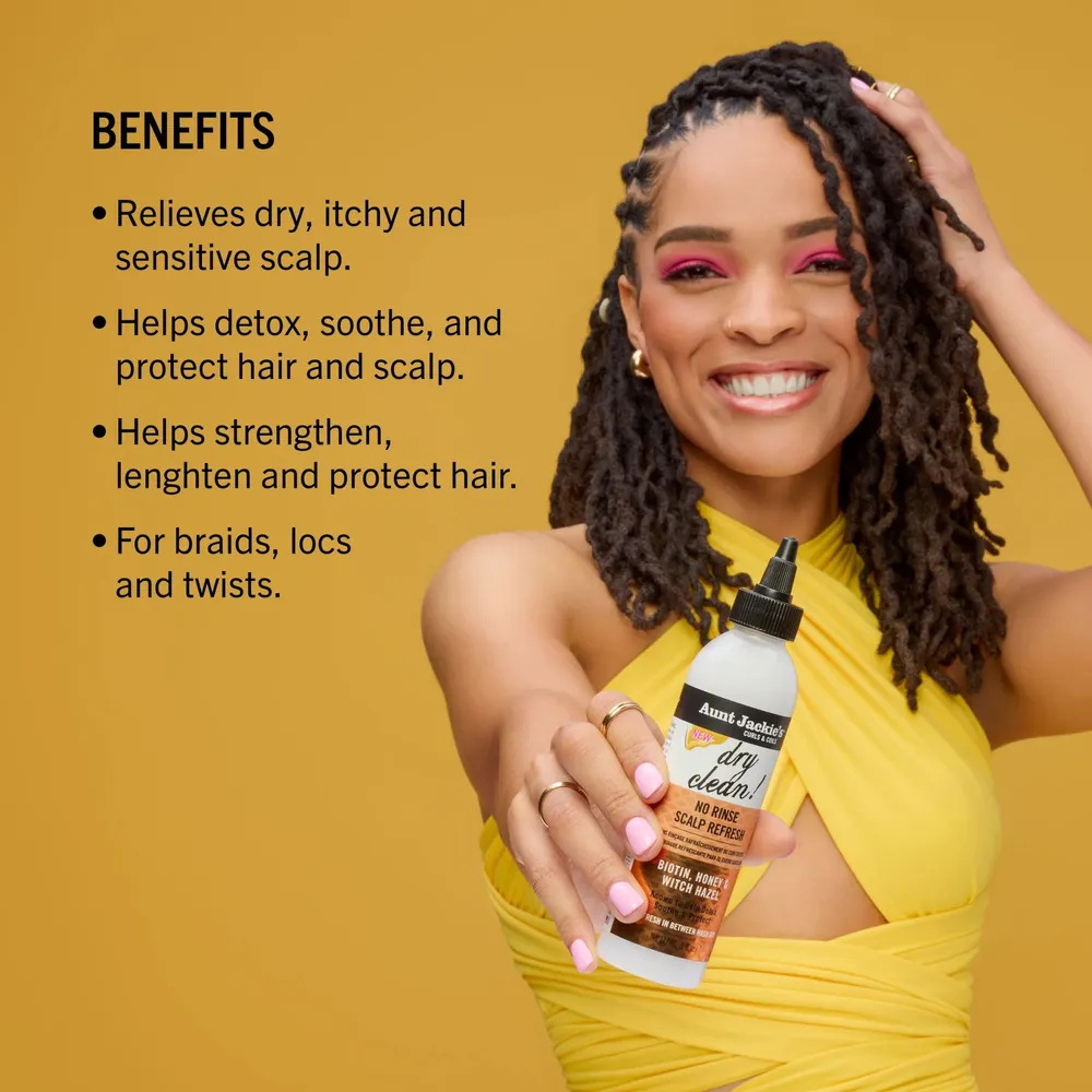 Aunt Jackie's Braid + Twist No Rinse Scalp Refresh Dry Clean! - 6oz - Image 5
