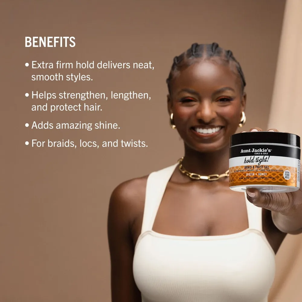 Aunt Jackie's Braid + Twist Braid & Twist Gel Hold Tight! - 7.5oz - Image 5