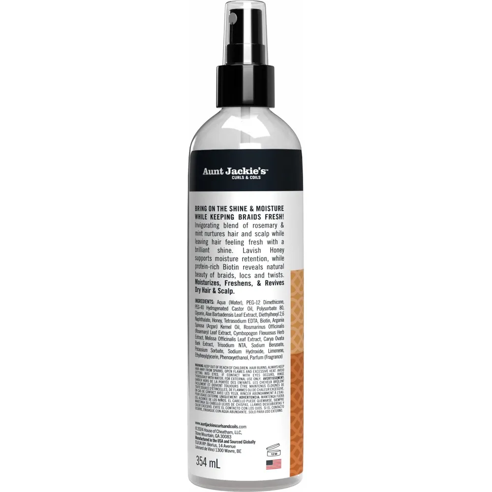 Aunt Jackie's Braid + Twist Shine Boosting Moisturizer Oh So Strong - 12oz - Image 3
