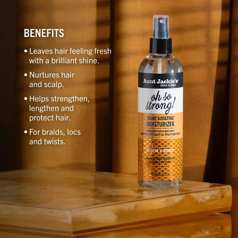 Aunt Jackie's Braid + Twist Shine Boosting Moisturizer Oh So Strong - 12oz - Image 5