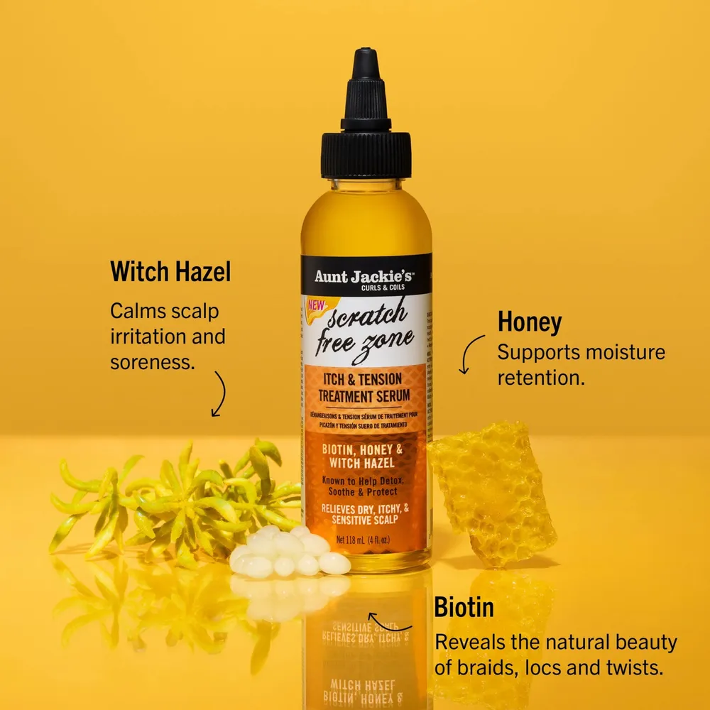 Aunt Jackie's Braid + Twist Itch & Tension Serum Scratch Free Zone - 4oz - Image 4