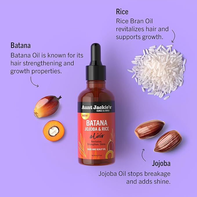 Aunt Jackie's Elixir Hair & Scalp Oil – 2 fl oz - Image 3