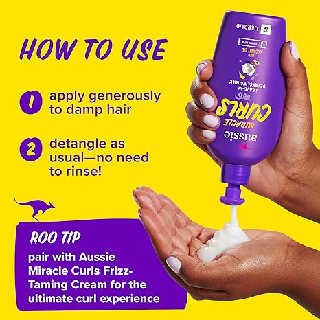 Aussie - Miracle Curls Detangling Milk Treatment 6.7oz - Image 6