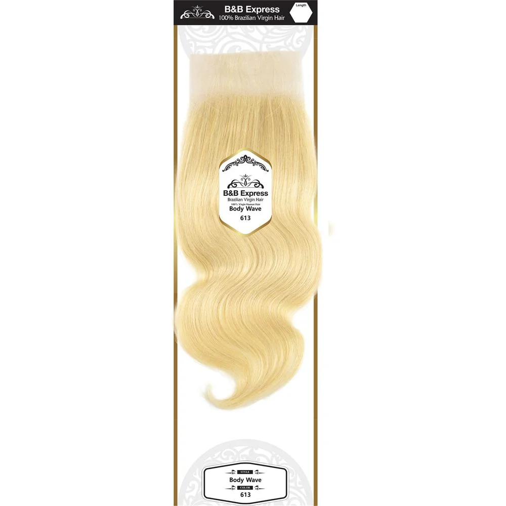 B & B Gold 100% Brazilian Human Hair 13x4 Lace Frontal - #613