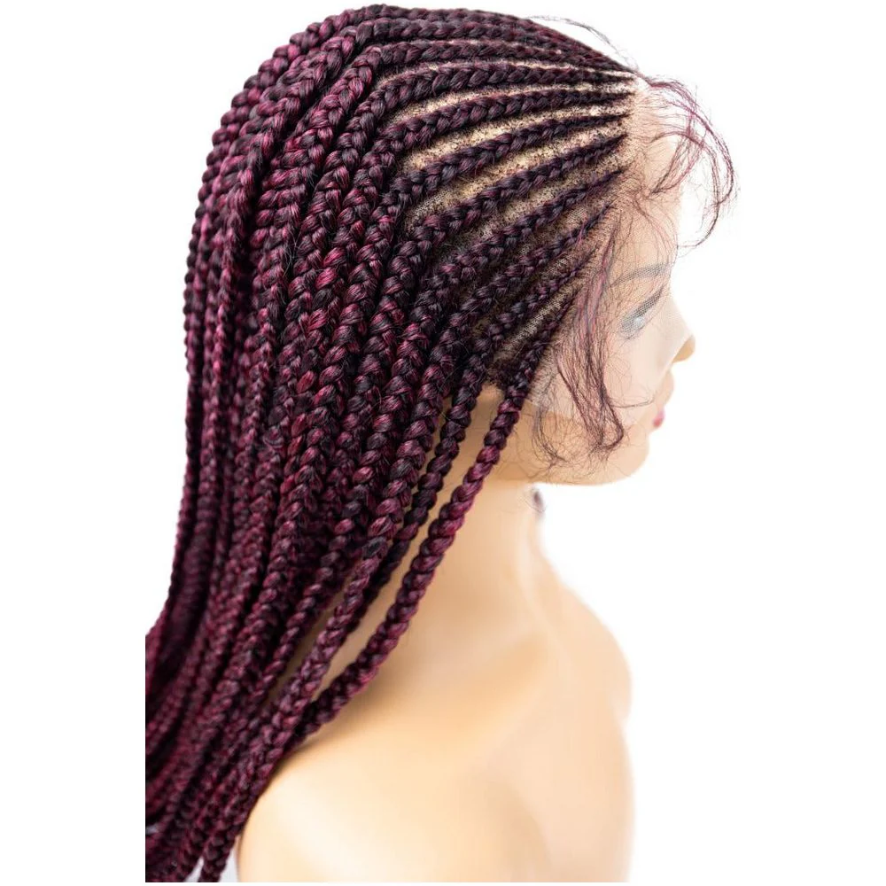 B & B Knotless Synthetic 100% Full HD Lace Wig - Fulani V 24" - Image 4