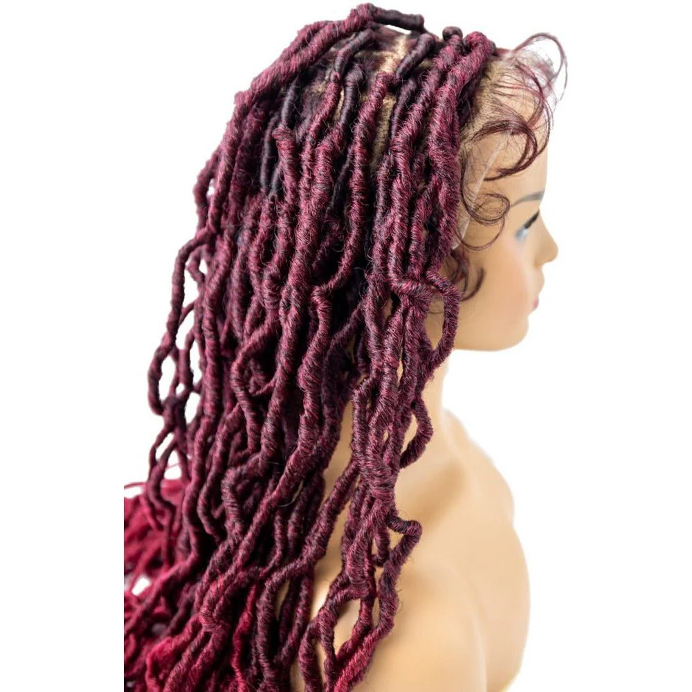 B & B Knotless Synthetic 100% Full HD Lace Wig - Knotless Loc - Image 2