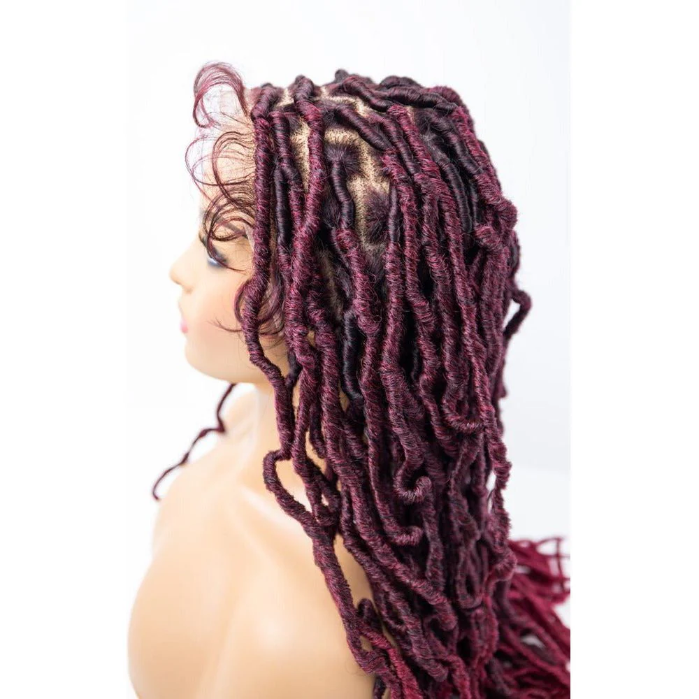 B & B Knotless Synthetic 100% Full HD Lace Wig - Knotless Loc - Image 4
