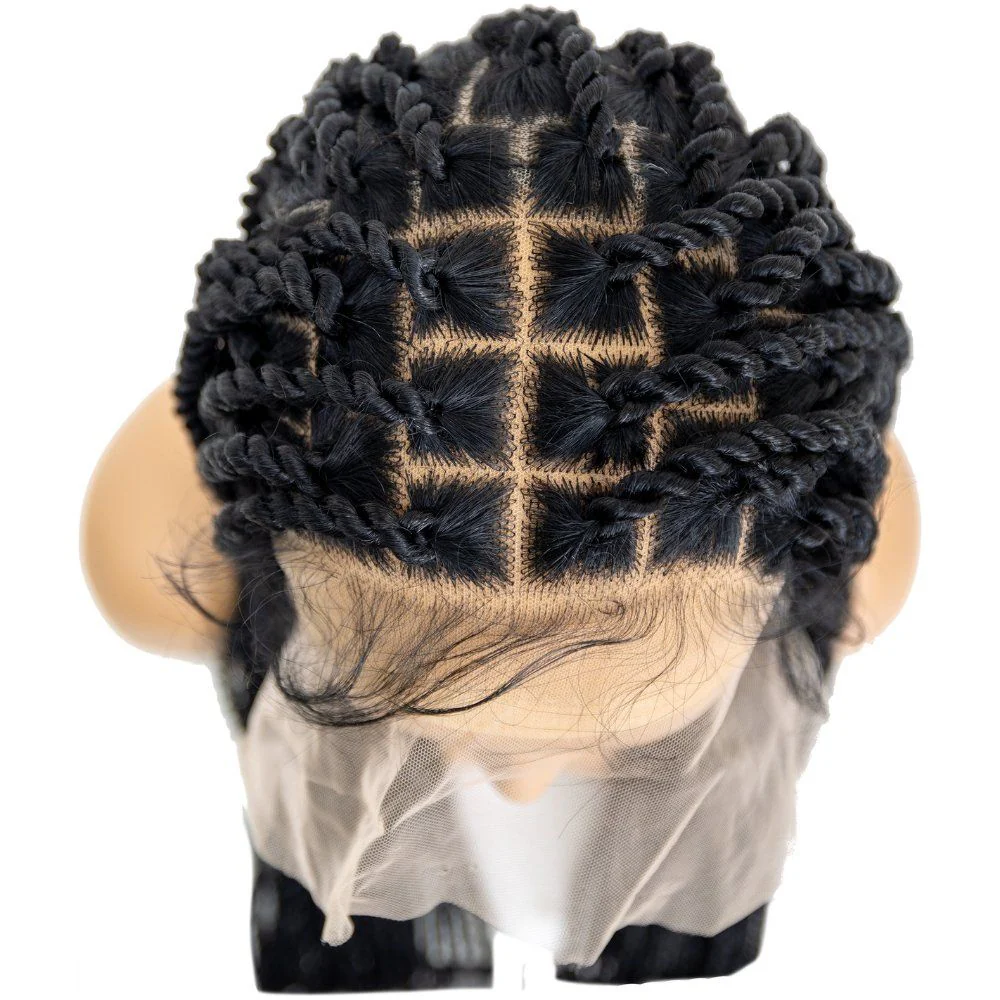 B & B Knotless Synthetic 100% Full HD Lace Wig - Senegal Twist 32" - Image 2