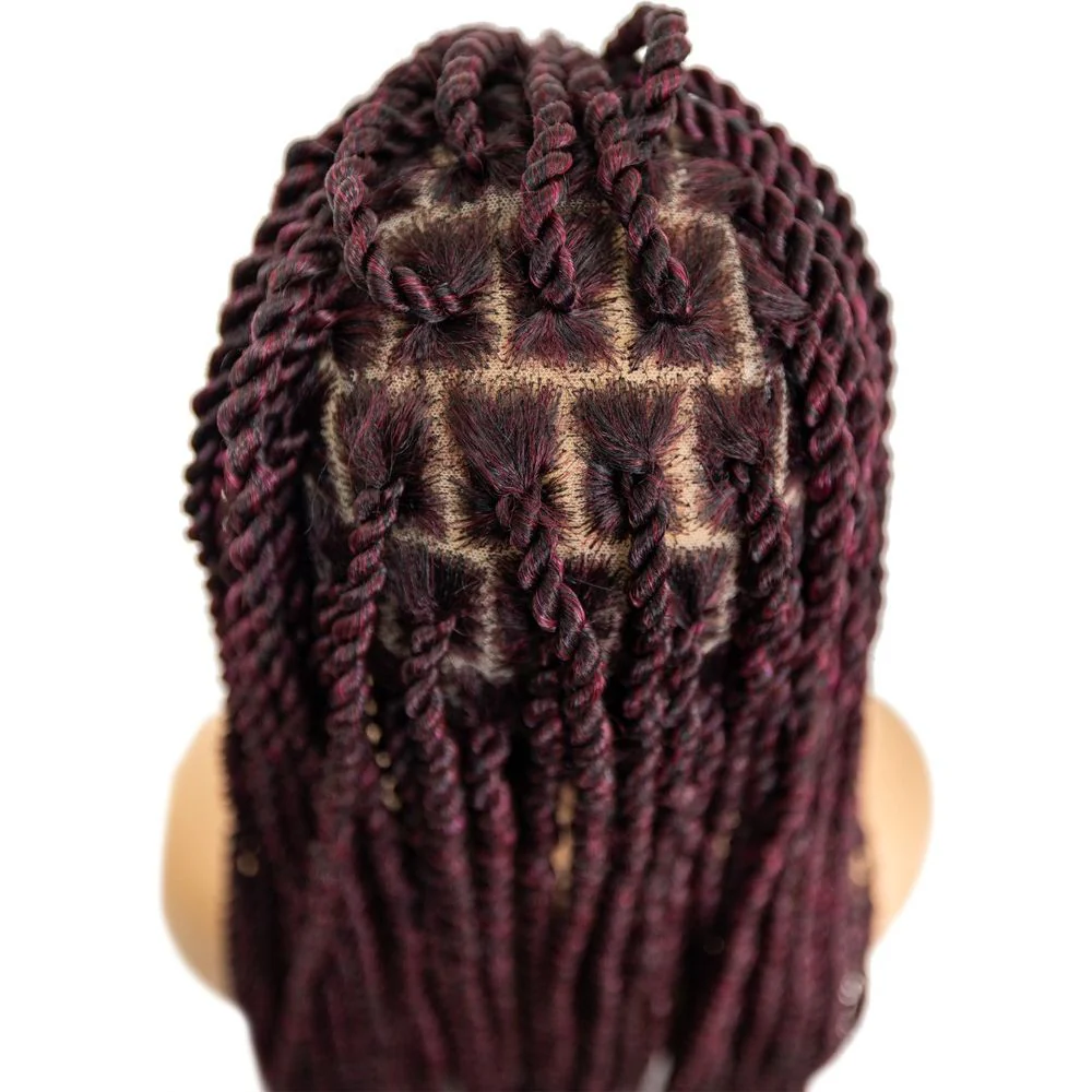 B & B Knotless Synthetic 100% Full HD Lace Wig - Senegal Twist 32" - Image 6