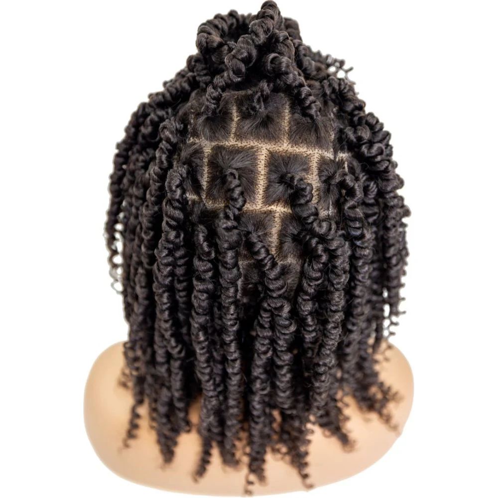 B & B Knotless Synthetic 100% Full HD Lace Wig - Spring Twist 12" - Image 2