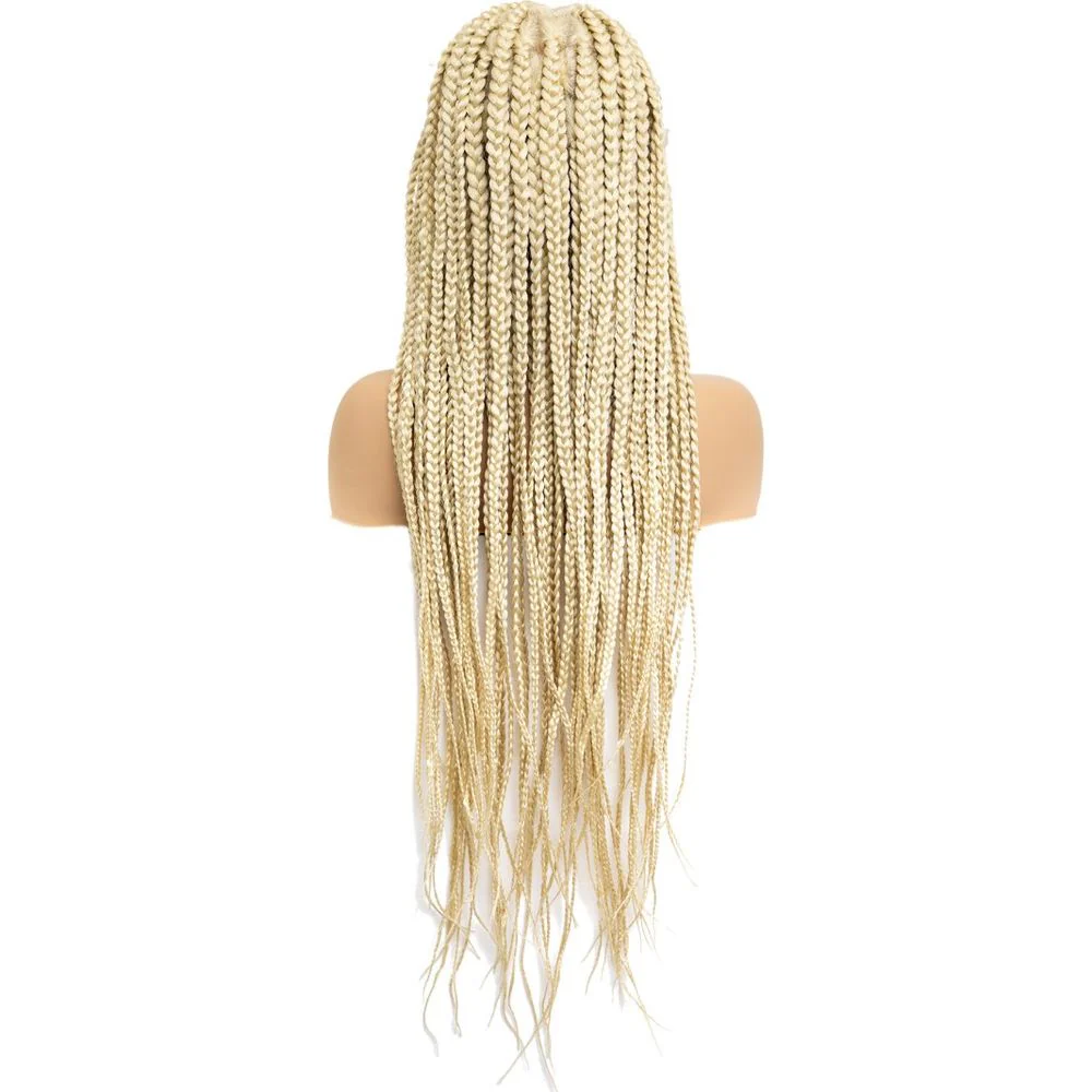B & B Knotless Synthetic 100% Full HD Lace Wig - Square Box Braid - Image 8