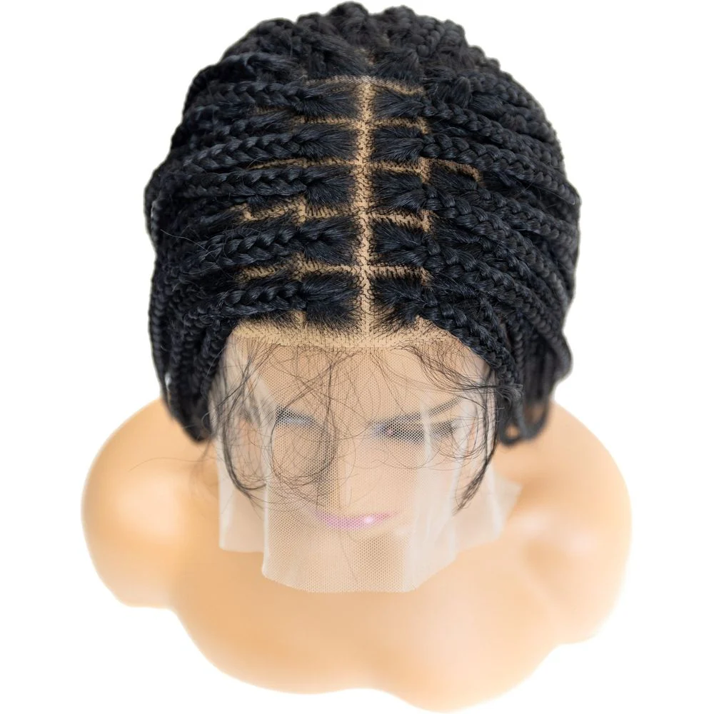 B & B Knotless Synthetic Braided Full Lace Wig - Micro Boho French Curl - Image 5