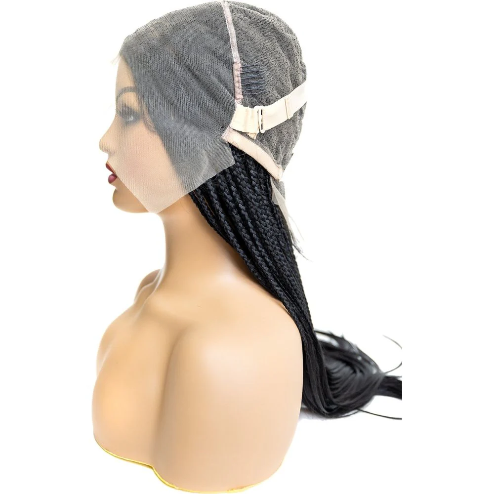 B & B Knotless Synthetic Braided Full Lace Wig - Micro Boho Silky Straight 30" - Image 9