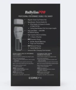 BaBylissPRO COREFX Double-Foil Shaver - Image 3