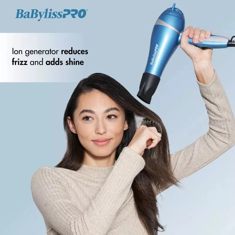 BaBylissPRO Nano Titanium Hair Dryer โ Blue โ 2000W - Image 5
