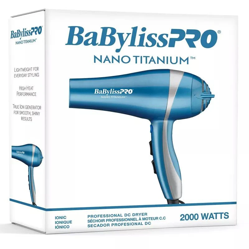 BaBylissPRO Nano Titanium Hair Dryer โ Blue โ 2000W - Image 6