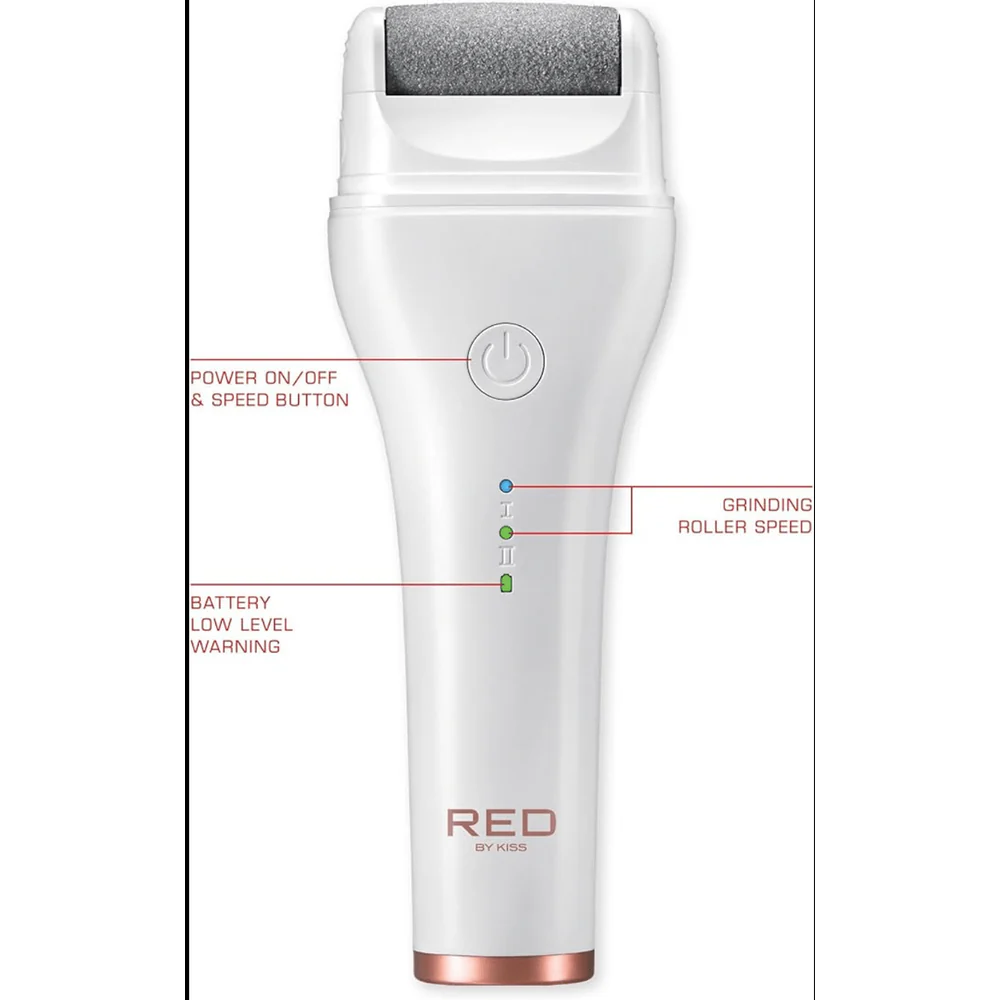 Red by Kiss Cordless Foot Callus Remover β 2-Hour Runtime - Image 4