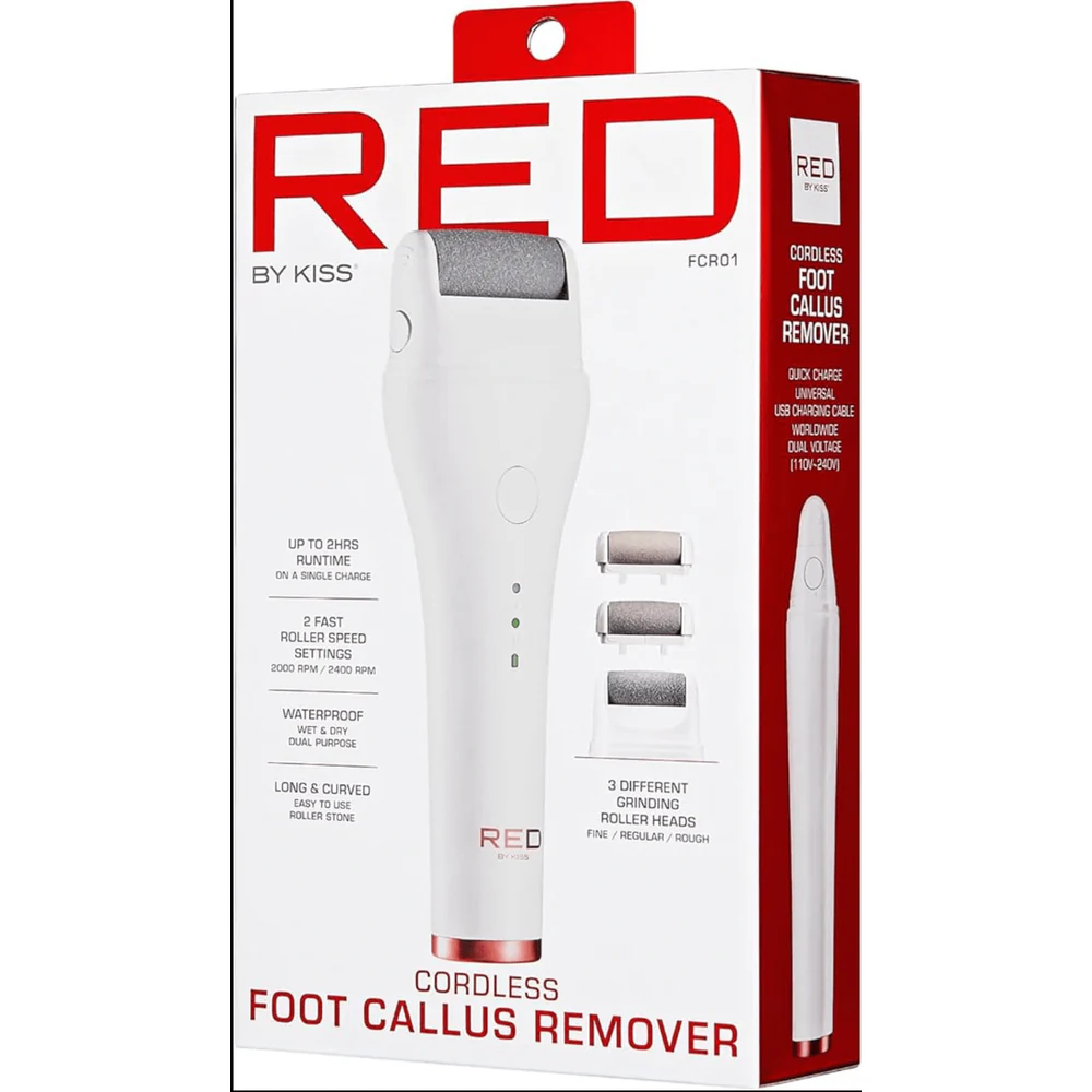 Red by Kiss Cordless Foot Callus Remover β 2-Hour Runtime - Image 6