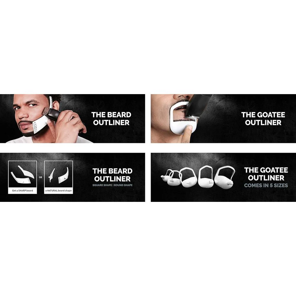 Beard Lineup Tool – Shaper & Outliner with 2 Style Kit - Image 3