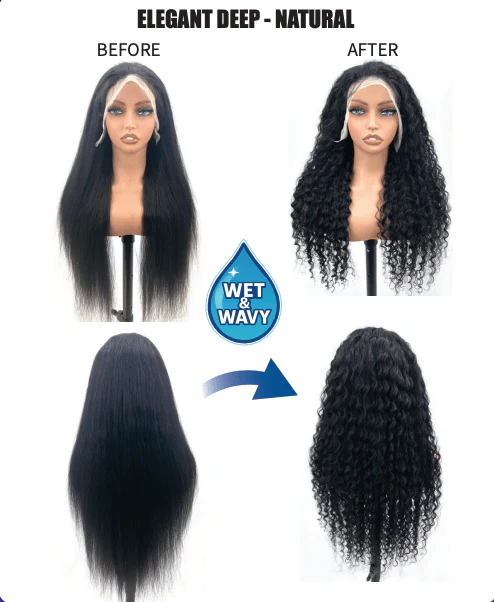 Beautiful Day Vossmi 13X5 Wet & Wavy Wig - Natural - Image 2
