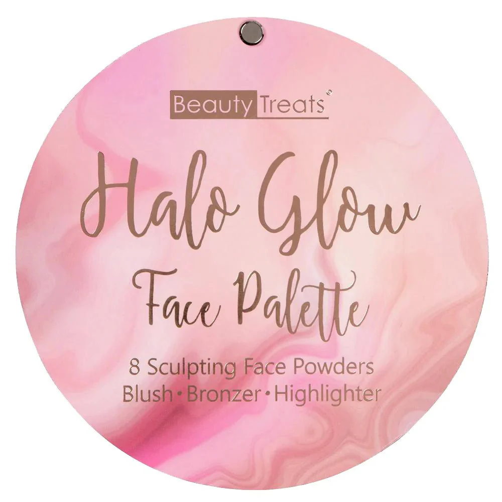 Beauty Treats Halo Glow Face Palette – Highlight, Blush & Bronze in One 36g