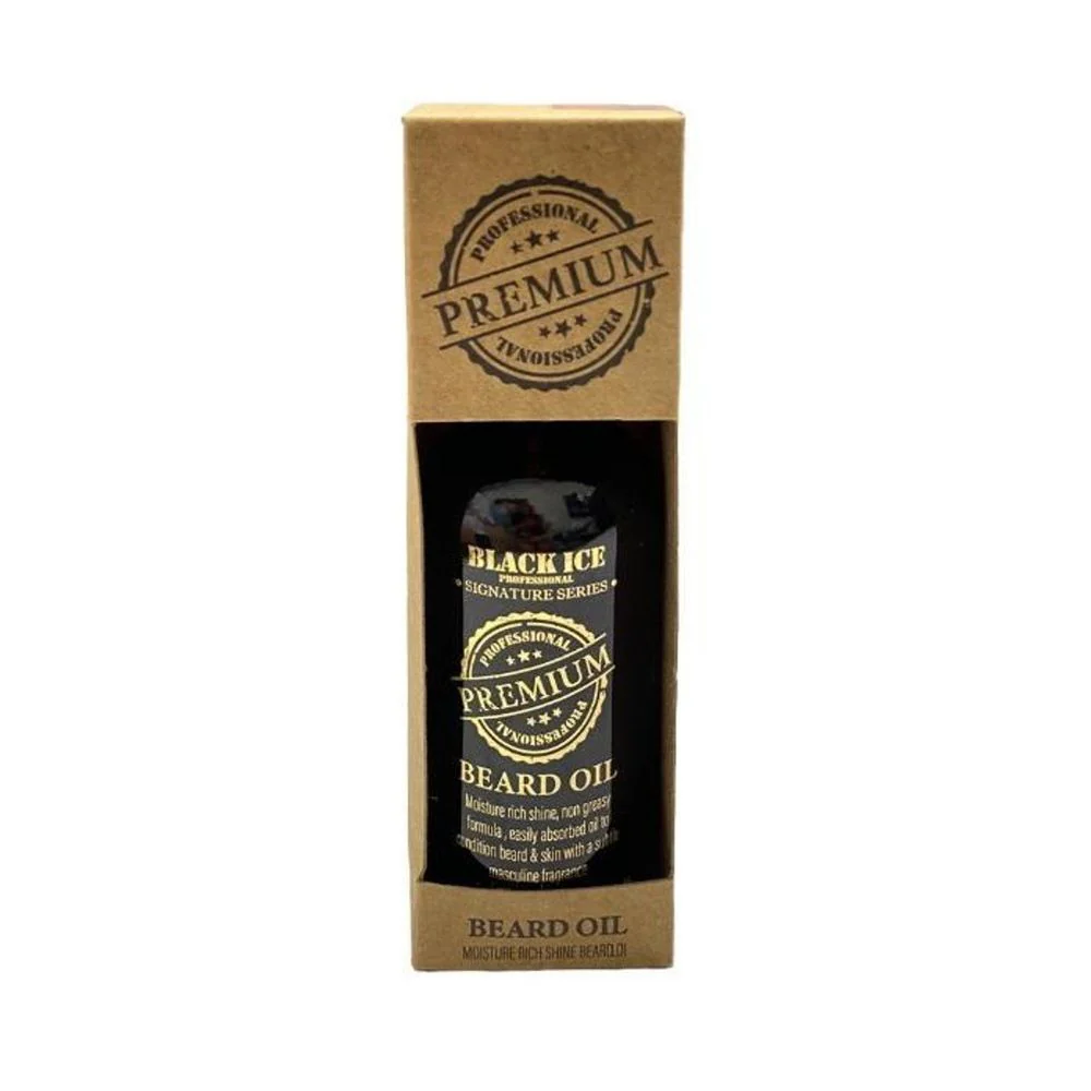 Black Ice Beard Oil for All Beard Types - 2 oz