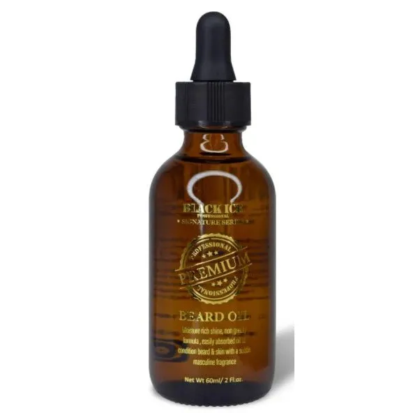 Black Ice Beard Oil for All Beard Types - 2 oz - Image 2