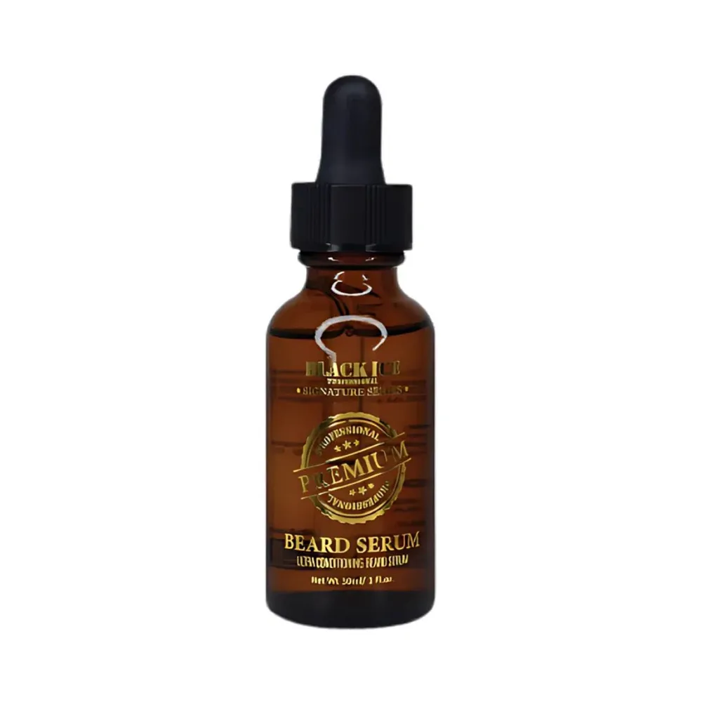 Black Ice Beard Serum – Boost Growth & Shine 1 oz - Image 2