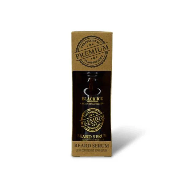 Black Ice Beard Serum – Boost Growth & Shine 1 oz - Image 3