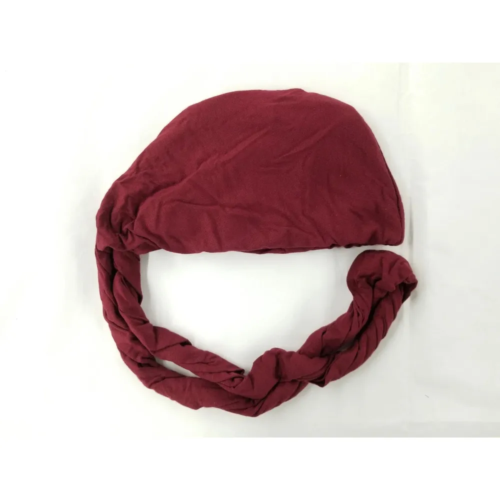Black Ice Professional Pre-Tied Silky Satin Lined Turban M/L - Image 3