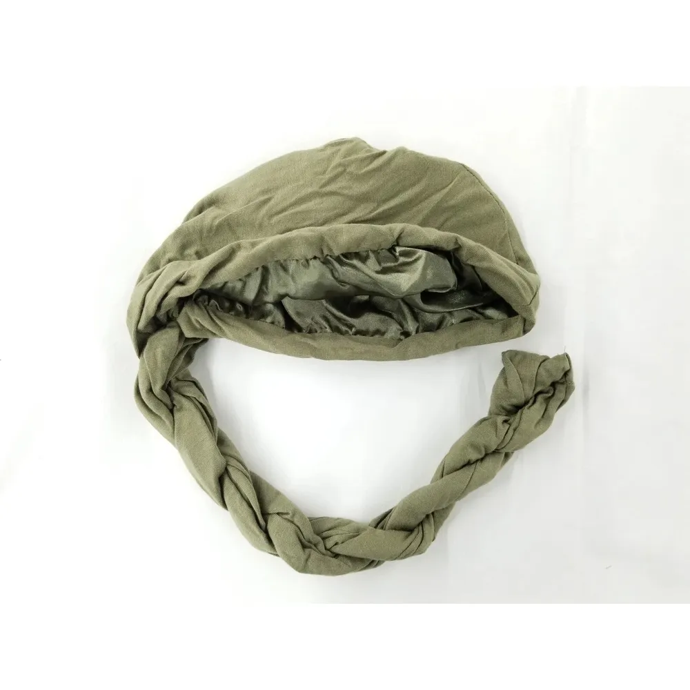 Black Ice Professional Pre-Tied Silky Satin Lined Turban M/L - Image 7