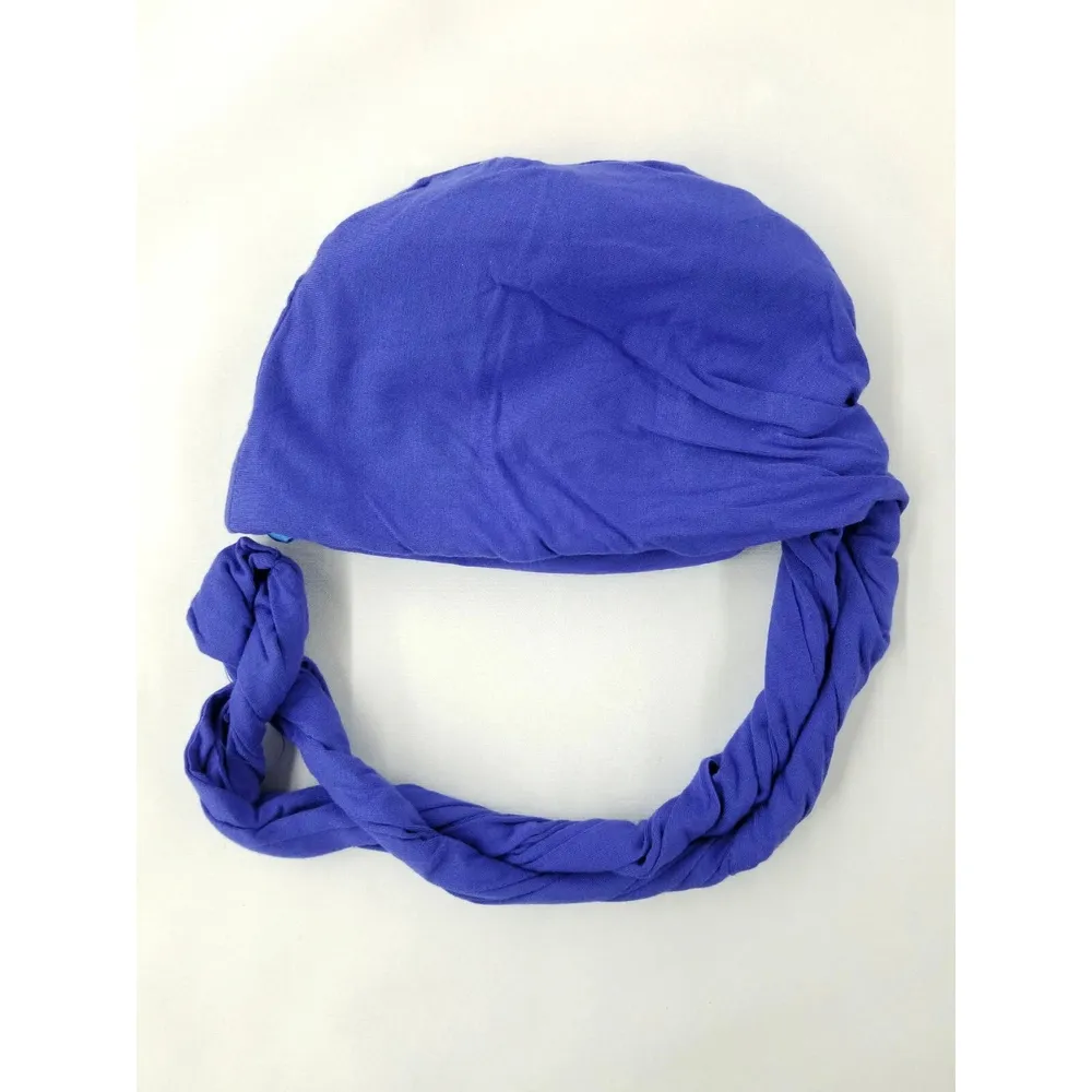 Black Ice Professional Pre-Tied Silky Satin Lined Turban M/L - Image 8