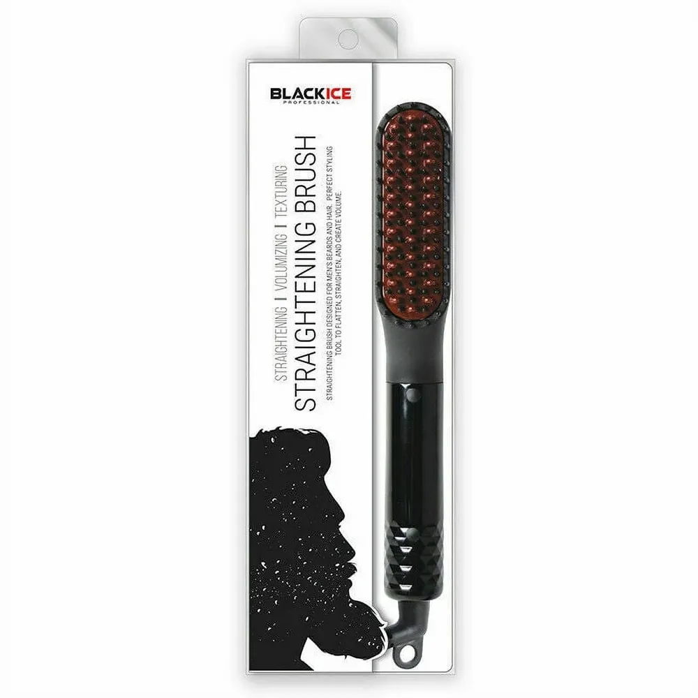 Black Ice Straightening Comb β Heated Styling Tool for Hair & Beard